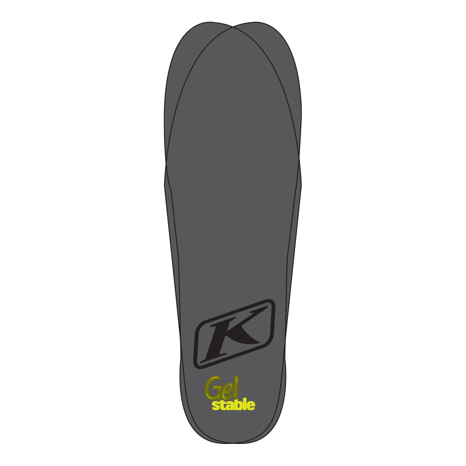 Gel-Stable Insole Asphalt - Hi-Vis