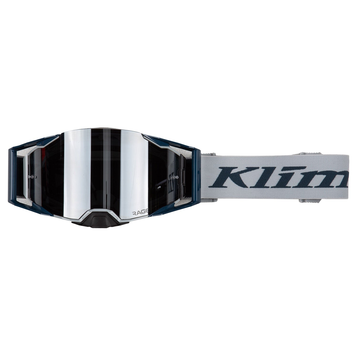 Klim Rage Off-Road Goggle Cool Gray Silver Mirror Lens