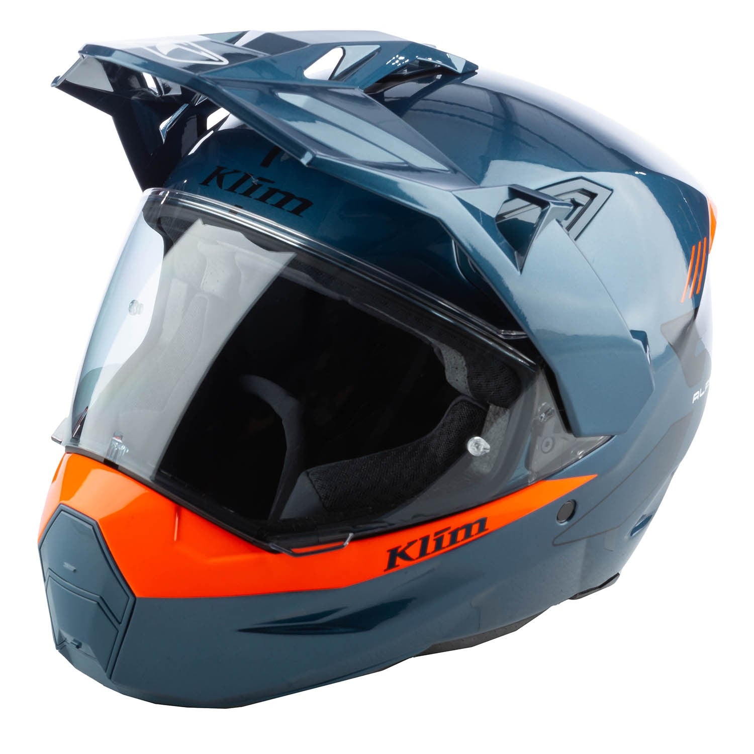 X1 Alpha Helmet Gloss Concept Petrol - Strike Orange