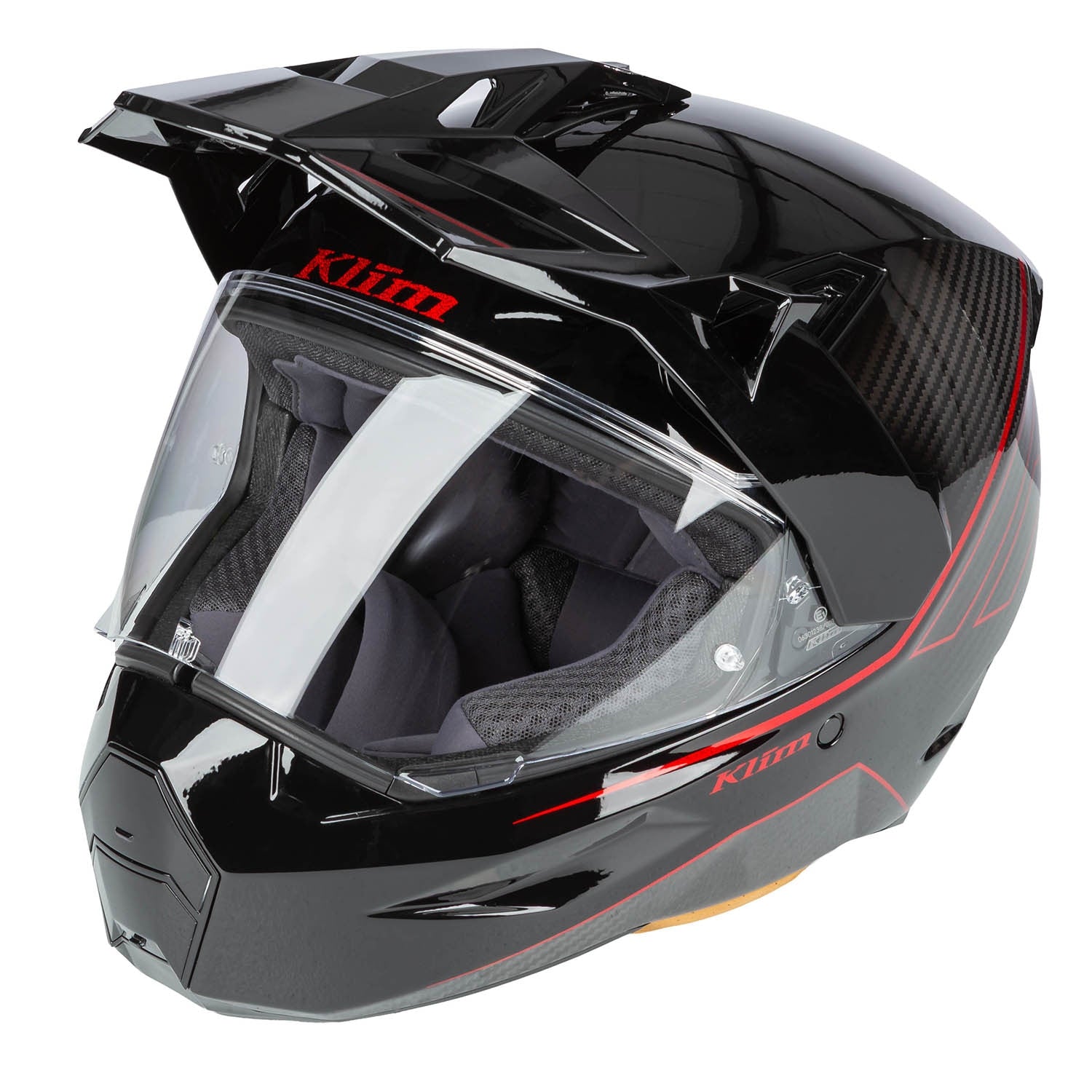 X1 Alpha Helmet Quanta Gloss Black - Fiery Red