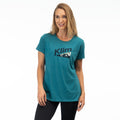 Mountain Peak Tri-blend Tee Heathered Teal - Dress Blues