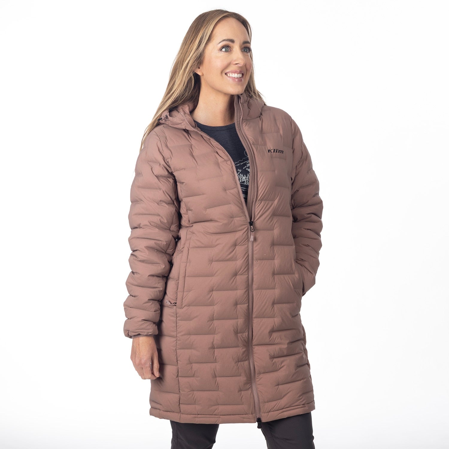 Luna Stretch Down Parka Twilight Mauve