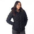 Luna Stretch Down Hooded Jacket Black