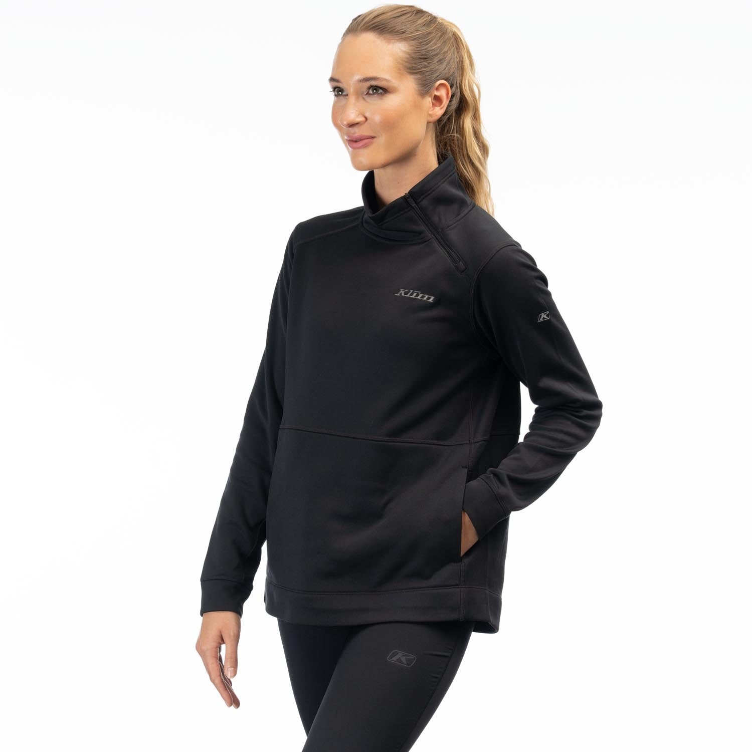 Solitude Asym Pullover Black