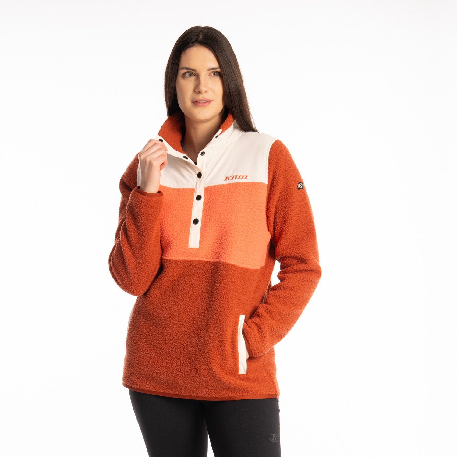 High Pile Mountain Fleece Pullover Picante - Emberglow