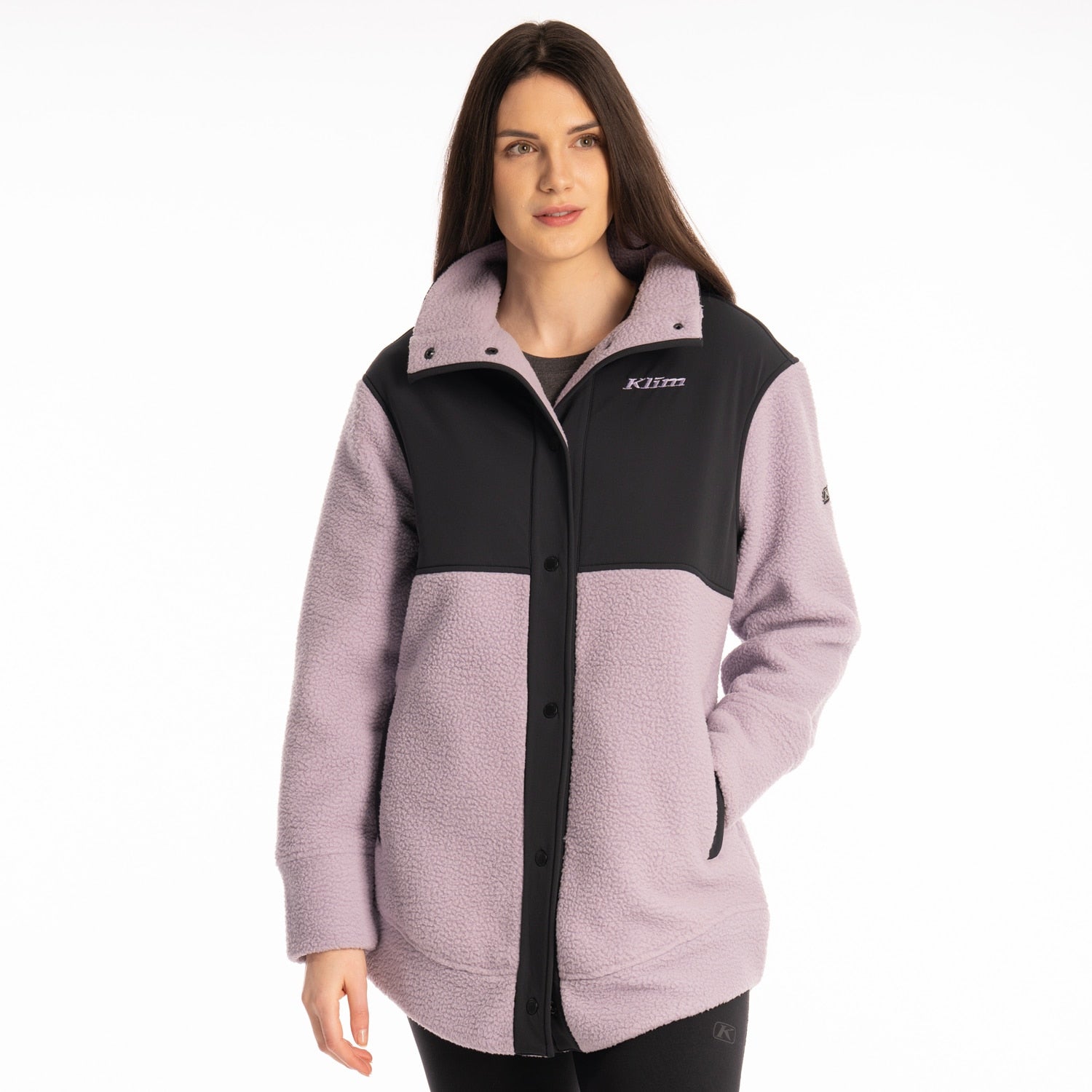 High Pile Mountain Fleece Jacket Wisteria - Black