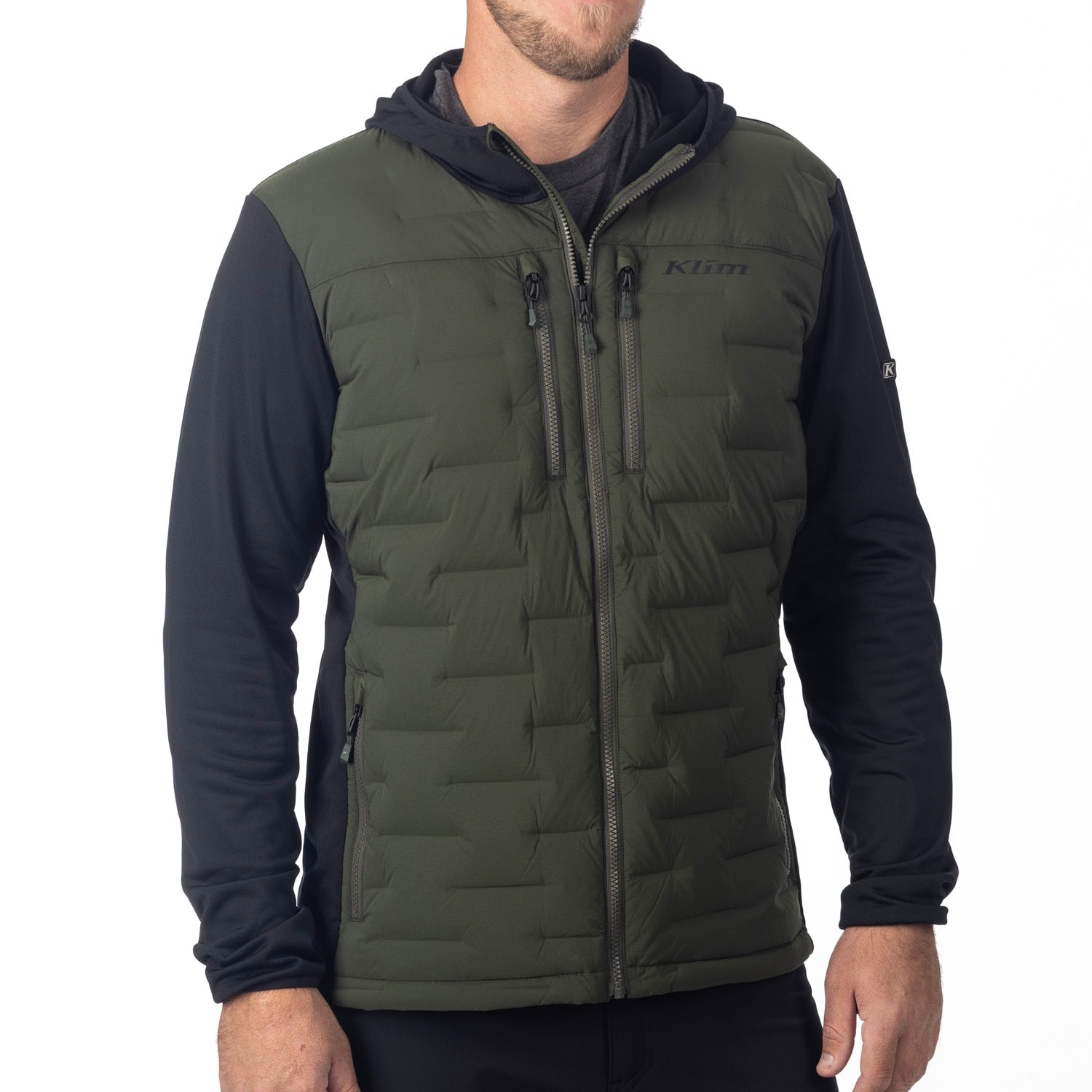 Boulder Stretch Down Hybrid Hoodie - Duffel Bag - Black