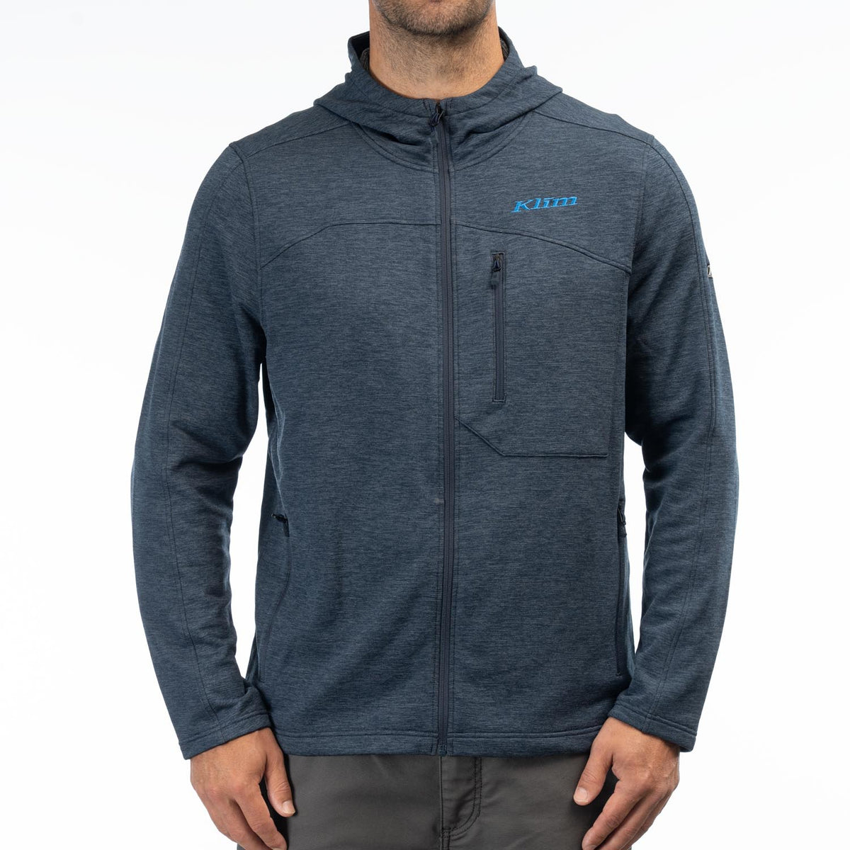 Echo Wool Fleece Hoodie - Dress Blues