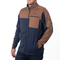 Glacier Jacket - Dress Blues - Cocoa Brown