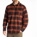 Owen Heavyweight Flannel Shirt - Picante - Black