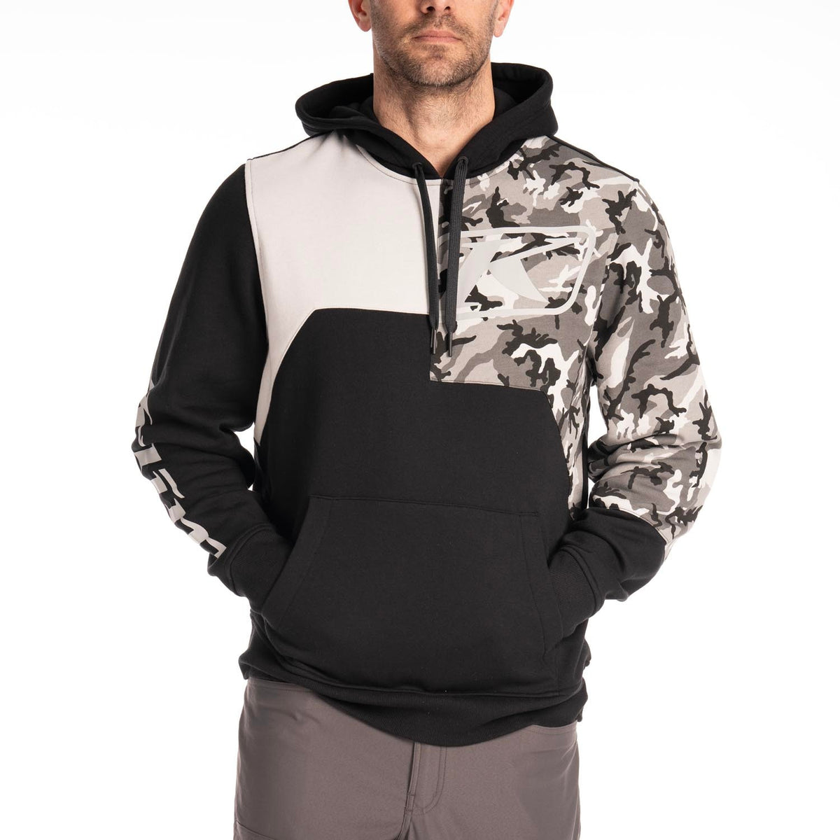 Cliff Hanger Pullover Hoodie - Black - Camo