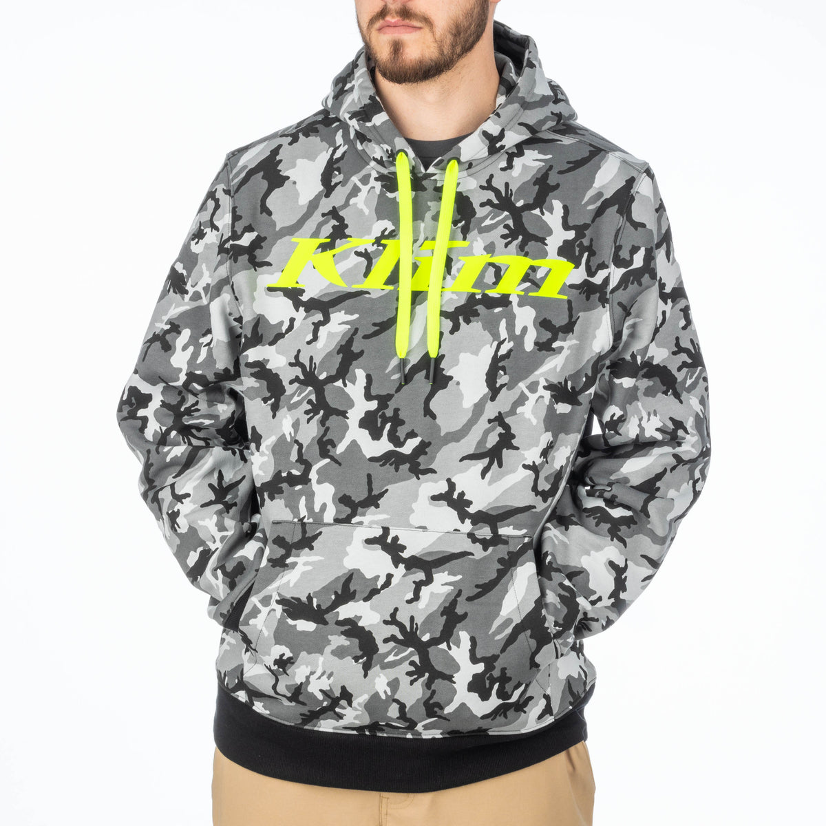 Klim Pullover Hoodie Camo - Hi-Vis