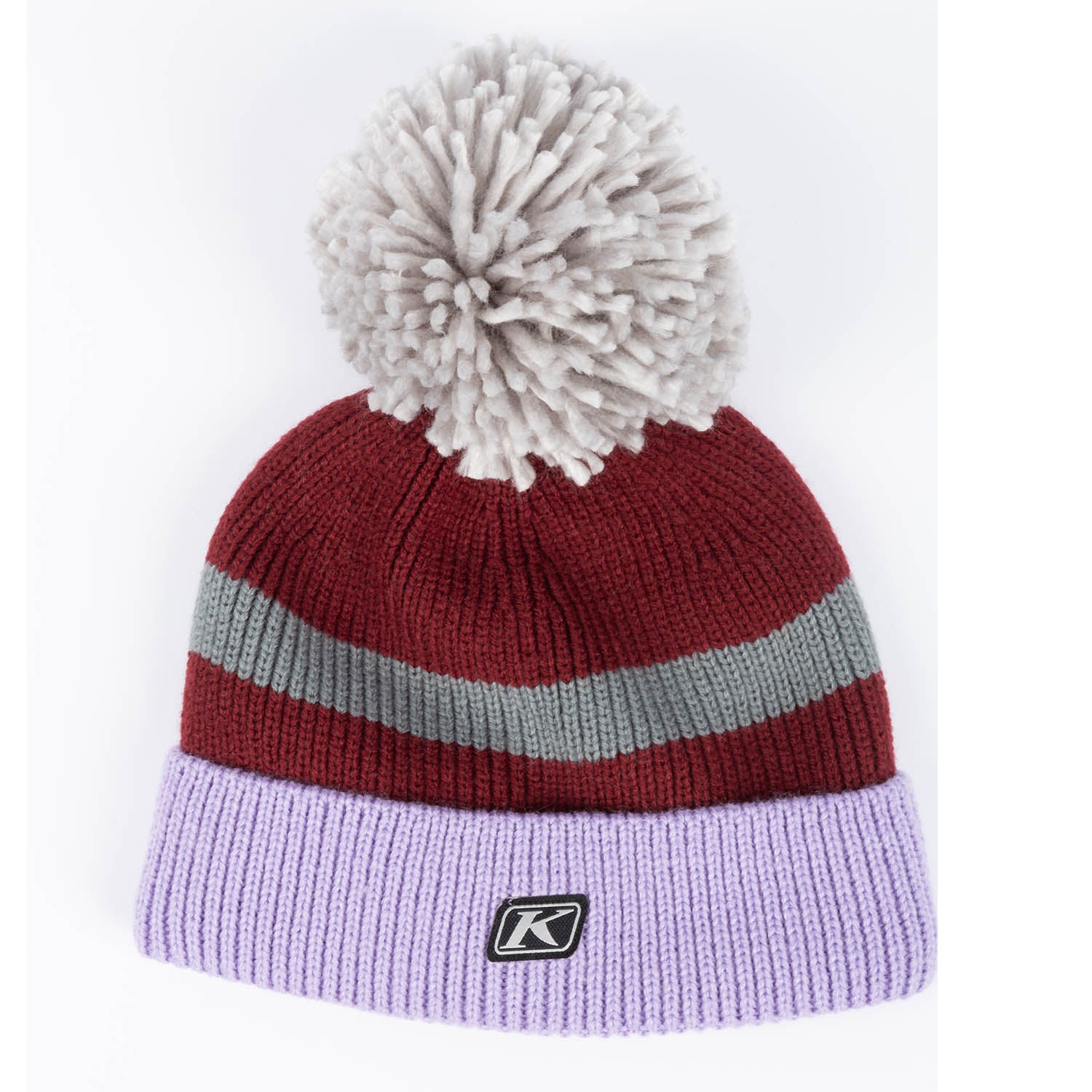 Powder Pom Beanie Lavender Heist - Cabernet