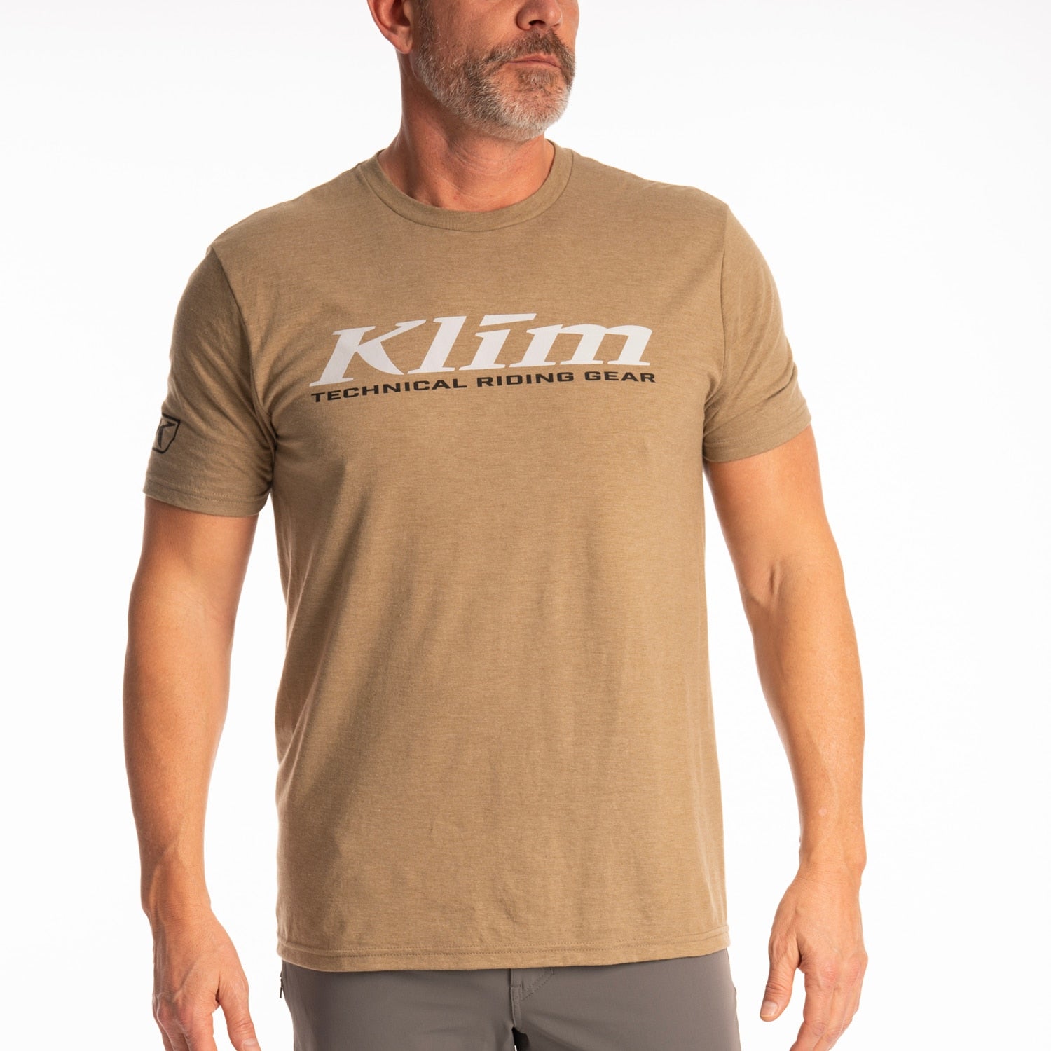 K Corp SS T Coyote Brown Heather - High-rise