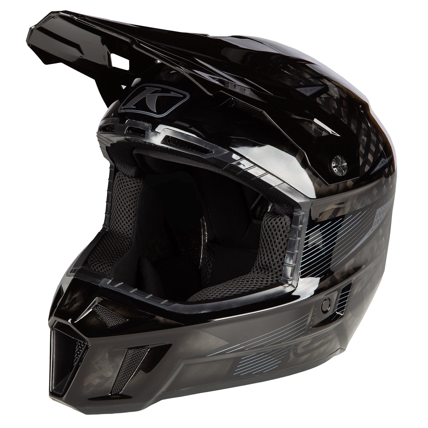 F3 Carbon Pro Visor Striker Carbon Gloss Black