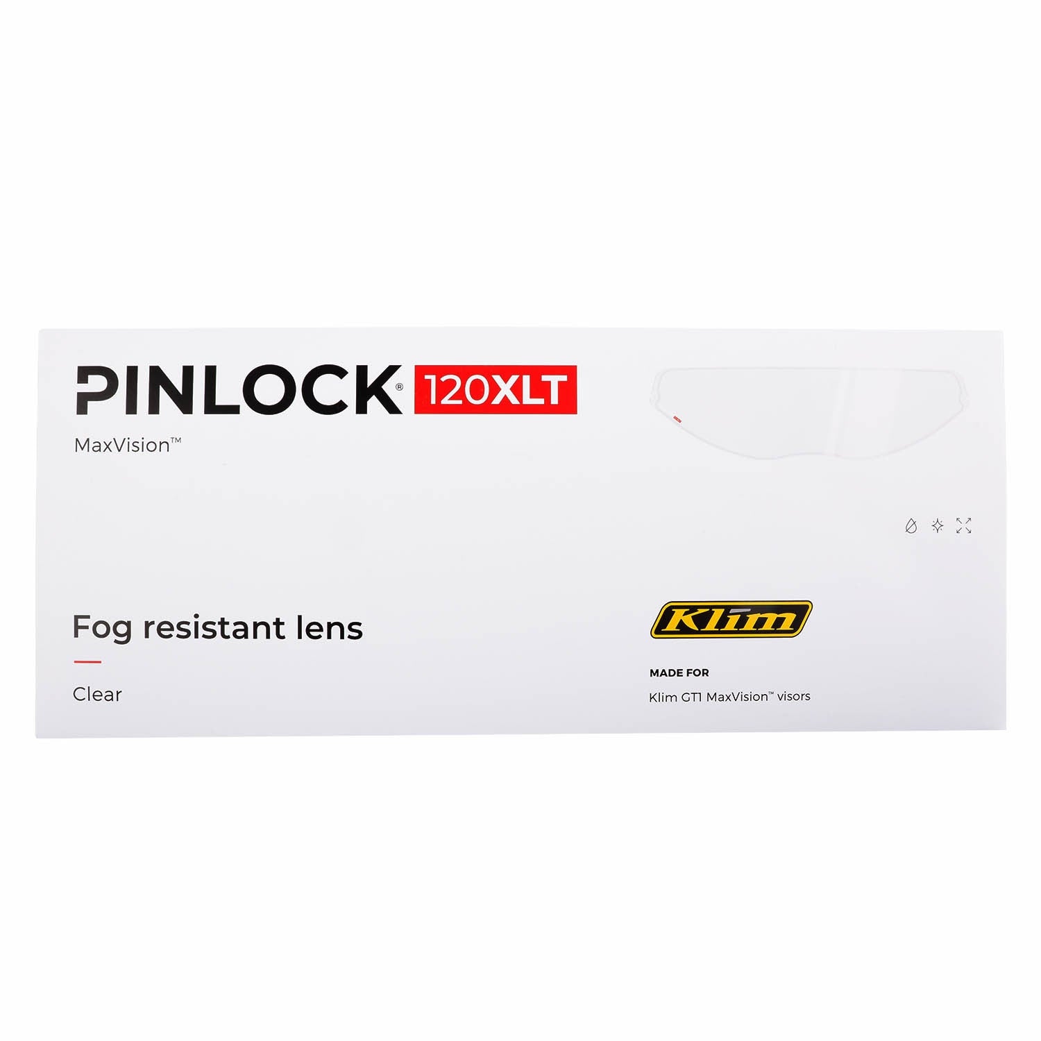 GT1 Pinlock Lens 120 XLT Clear