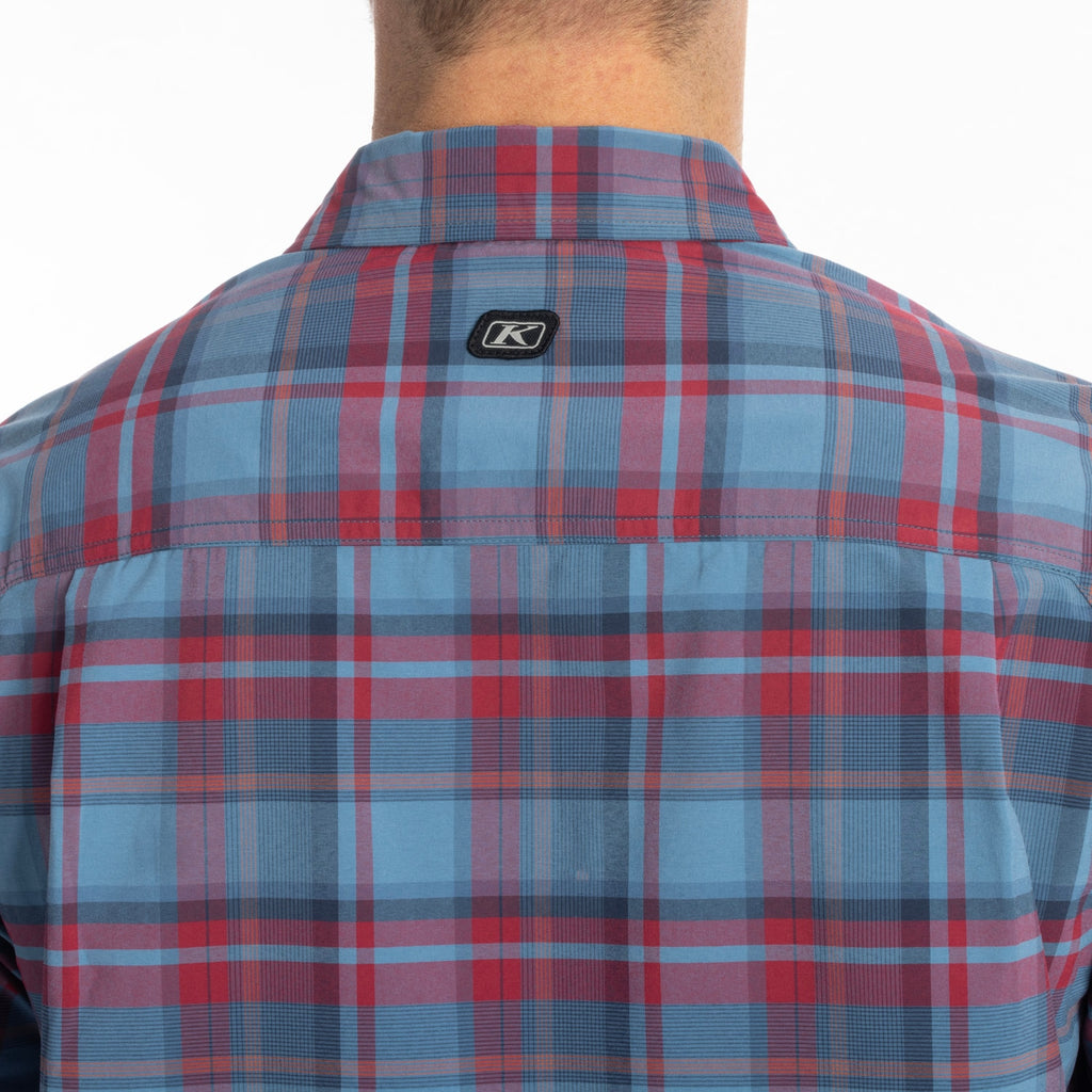 Klim Pantoll Stretch Shirt Blue Fusion - Biking Red