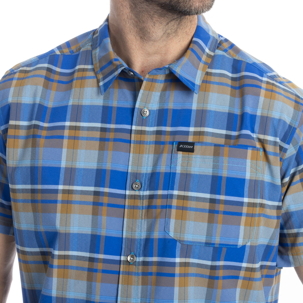 Klim Pantoll Stretch Shirt Dress Blues - Blue Danube