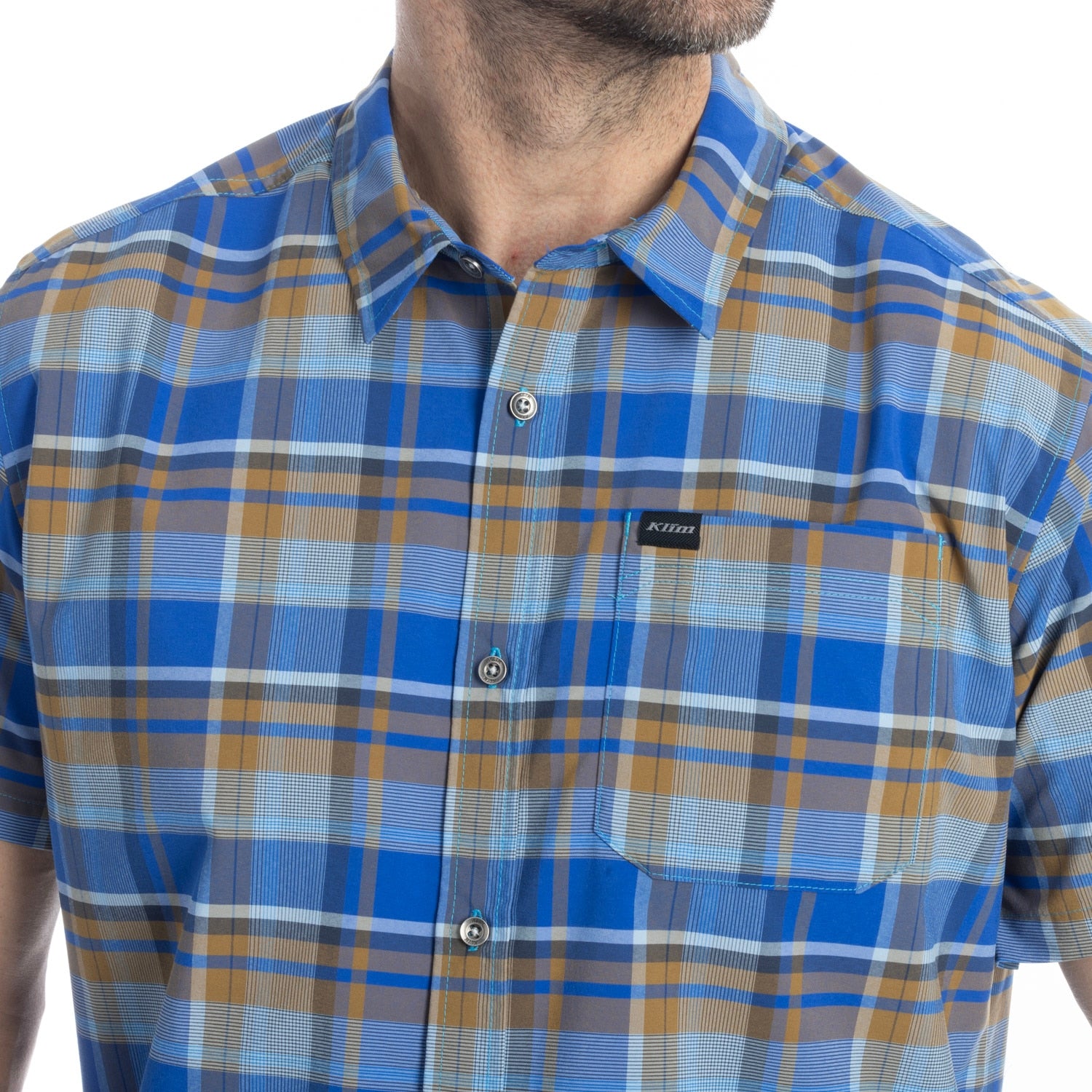 Klim Pantoll Stretch Shirt Dress Blues - Blue Danube