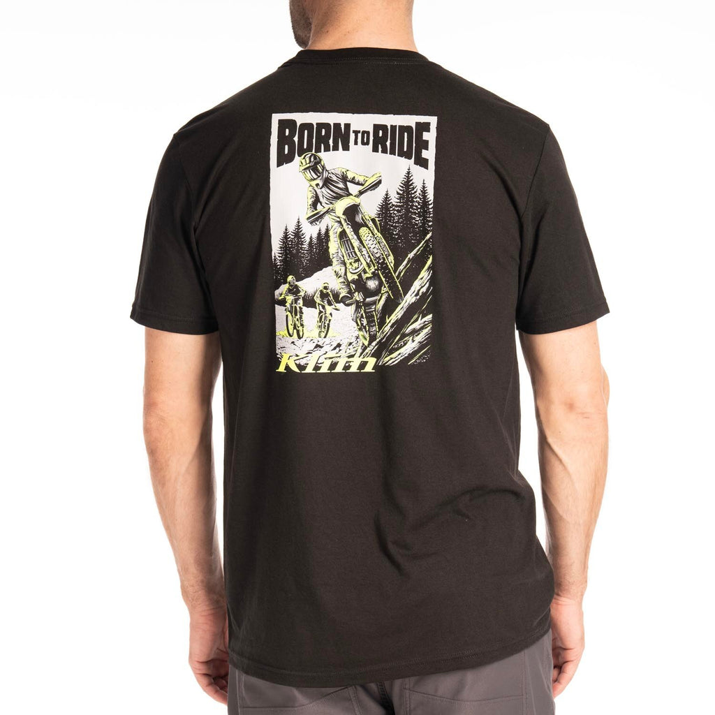 Klim Saddle Mountain Tri-blend Tee Black - Hi-Vis