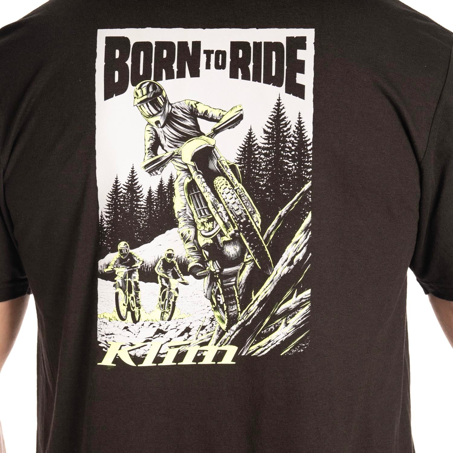 Klim Saddle Mountain Tri-blend Tee Black - Hi-Vis