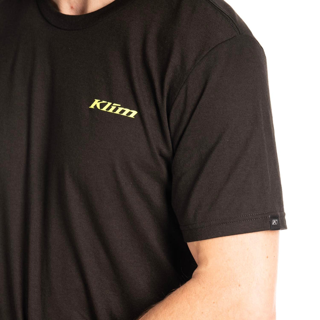 Klim Saddle Mountain Tri-blend Tee Black - Hi-Vis