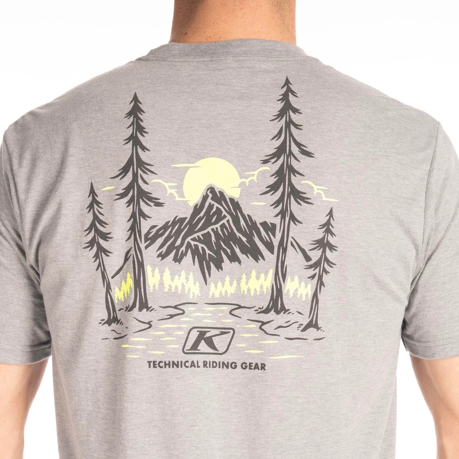 Klim Hawley Tri-blend Tee Heathered Gray - Hi-Vis
