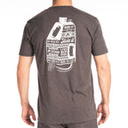 Klim Live to Ride Tri-blend Tee Heathered Charcoal - White