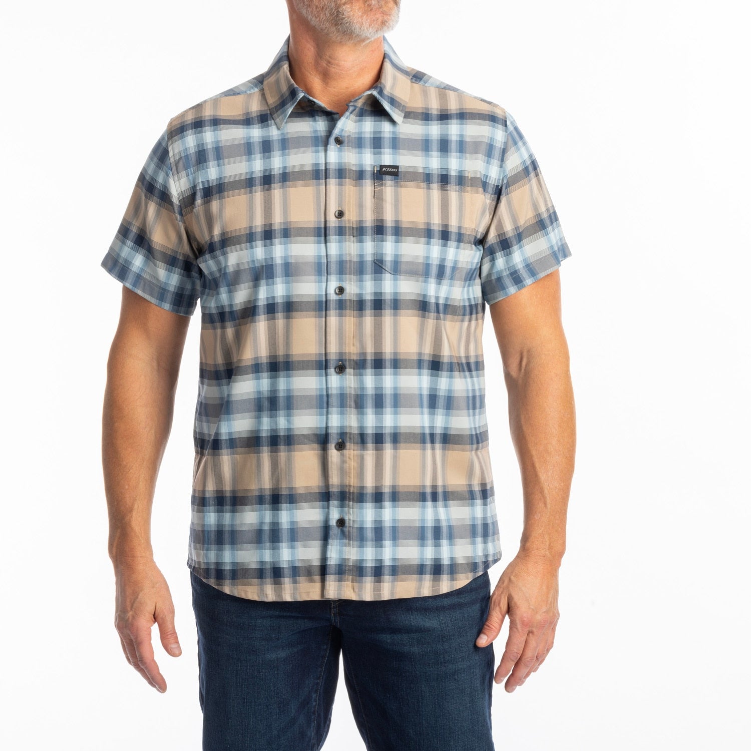 Nero Stretch Shirt - Montana Tan - Dress Blues