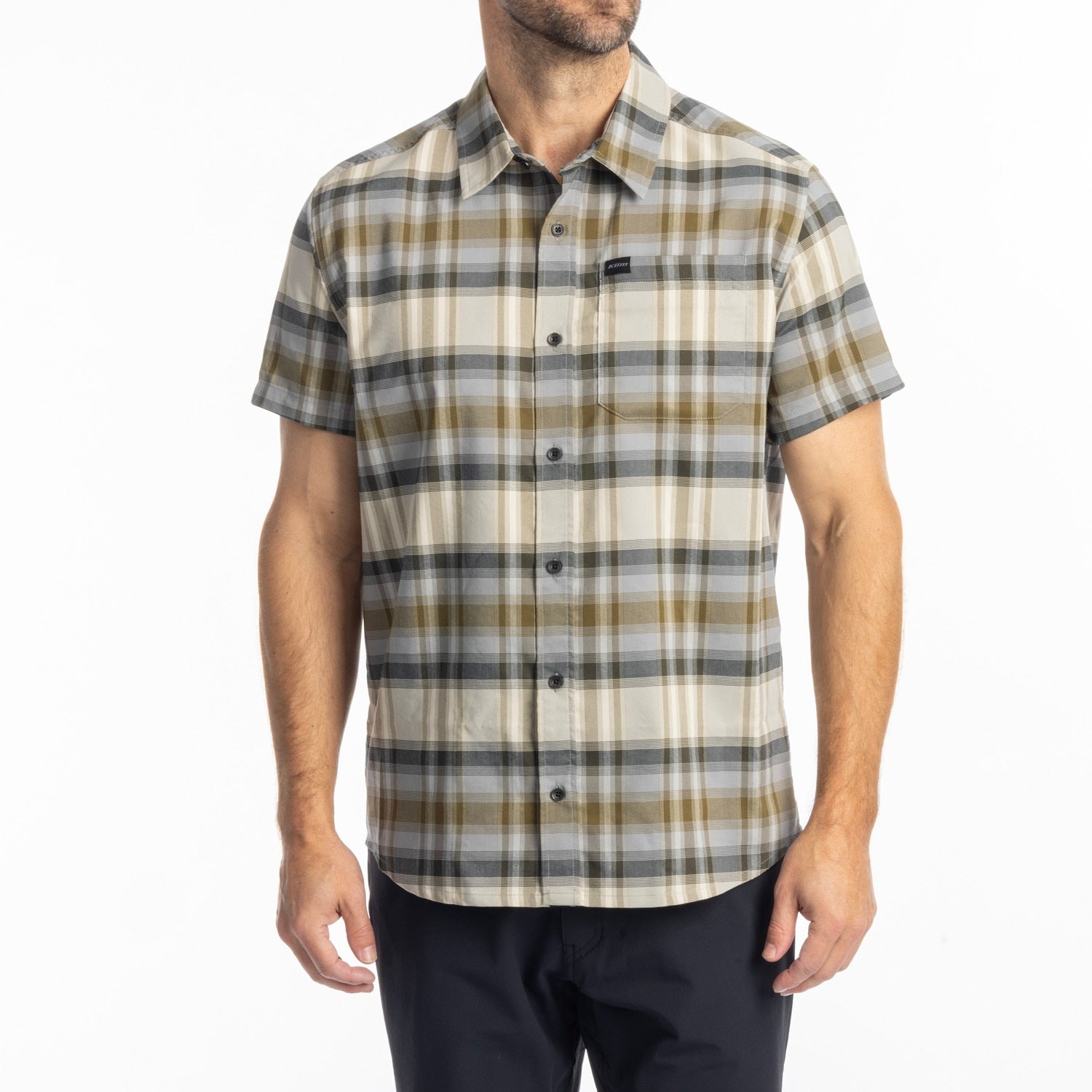 Nero Stretch Shirt - Monument - Dark Olive