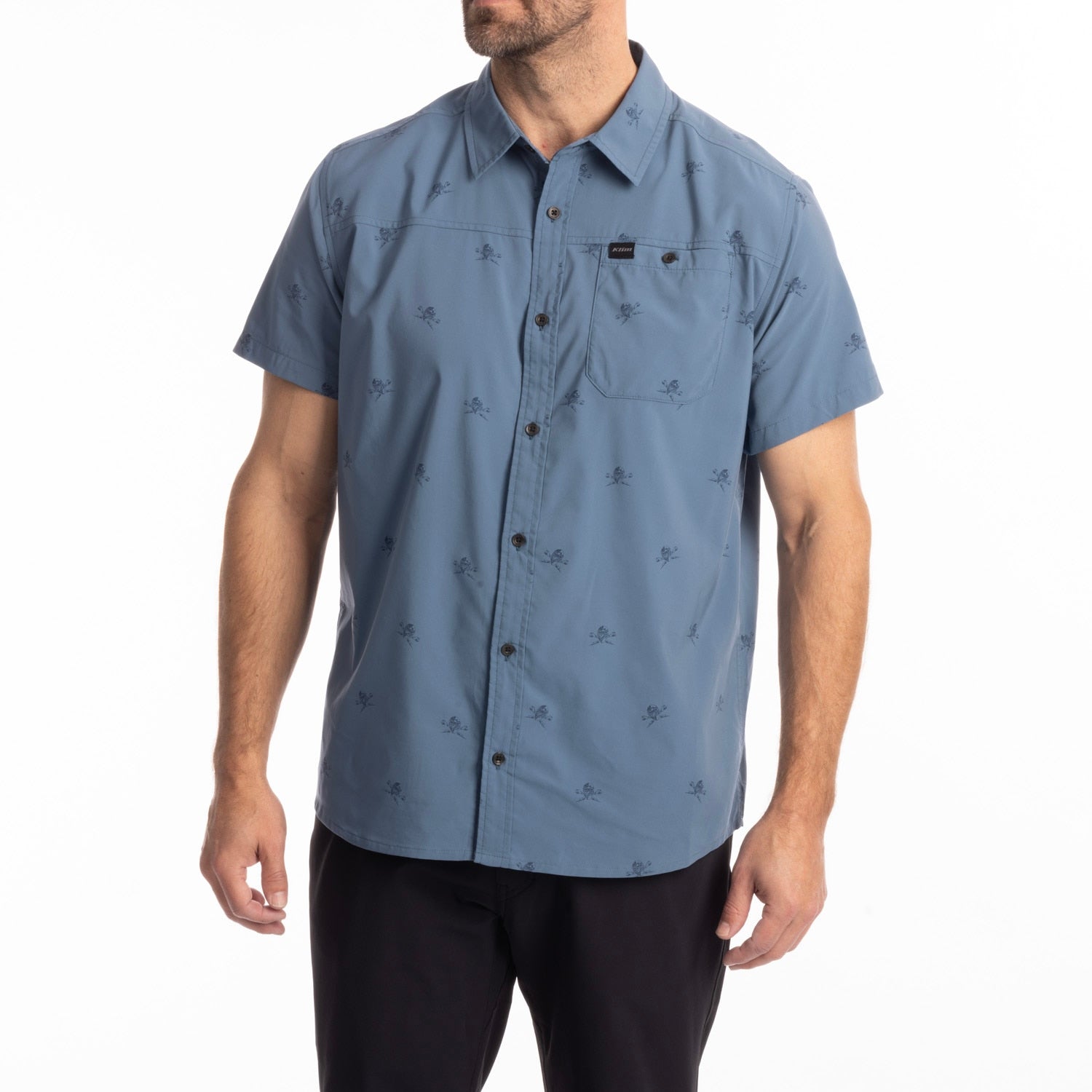 Petrol Stretch Shirt - Blue Fusion