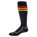 Aggressor Vented Sock Gameday Black Fiery Red Ember Orange