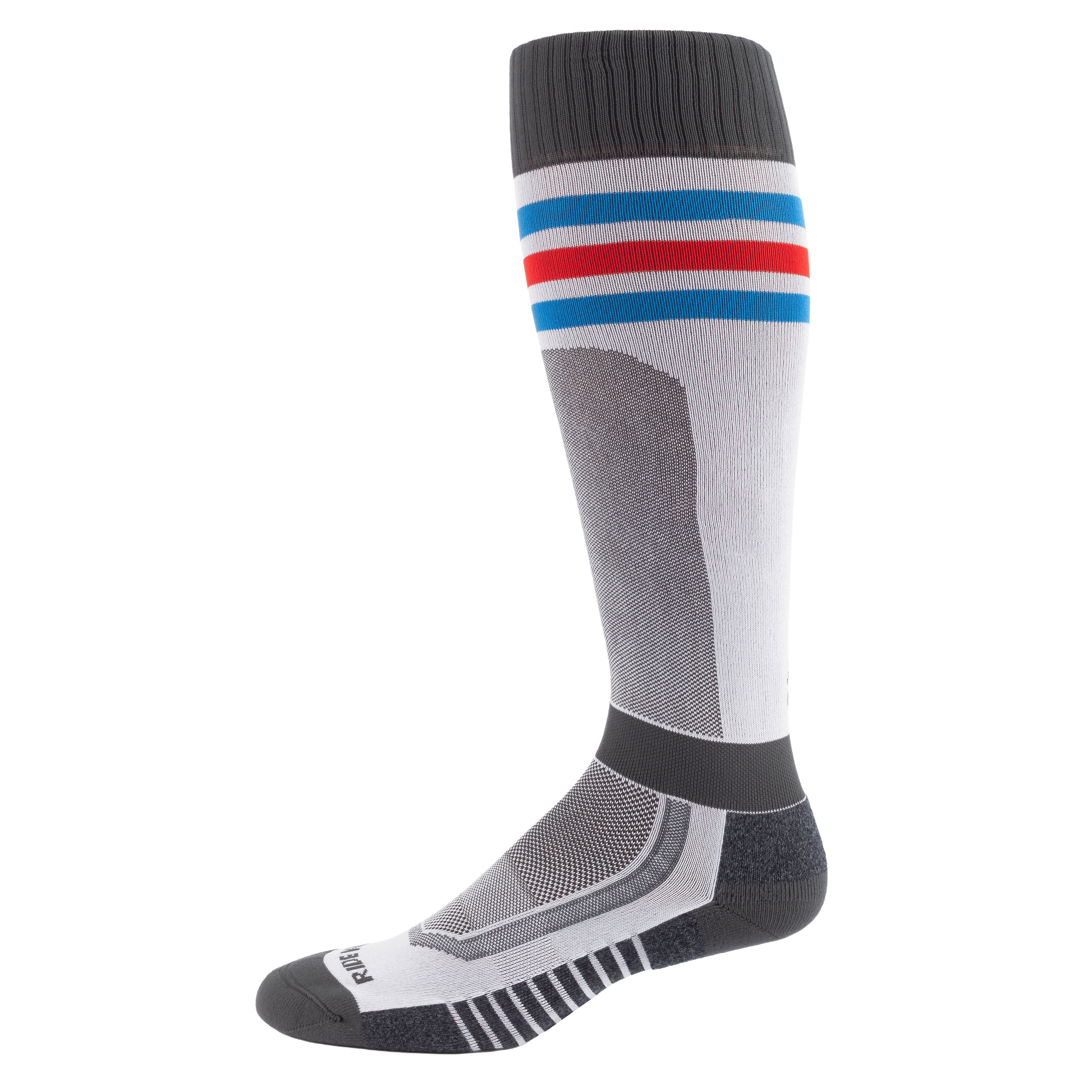 Aggressor Vented Sock Gameday Hi-Rise Red Blue