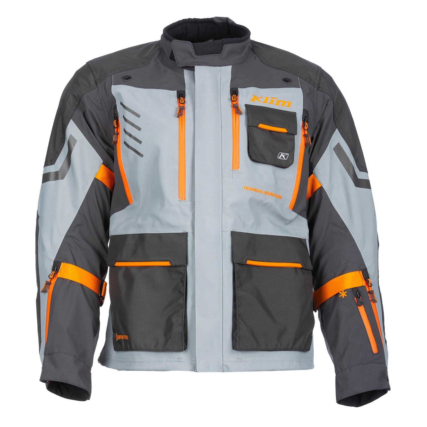 Carlsbad Jacket Asphalt - Ember Orange