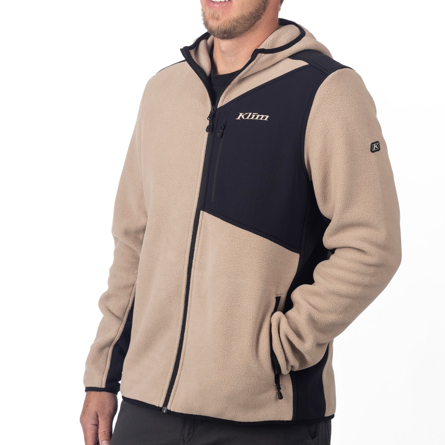 Teton Crest Fleece Hoodie - Montana Tan - Black