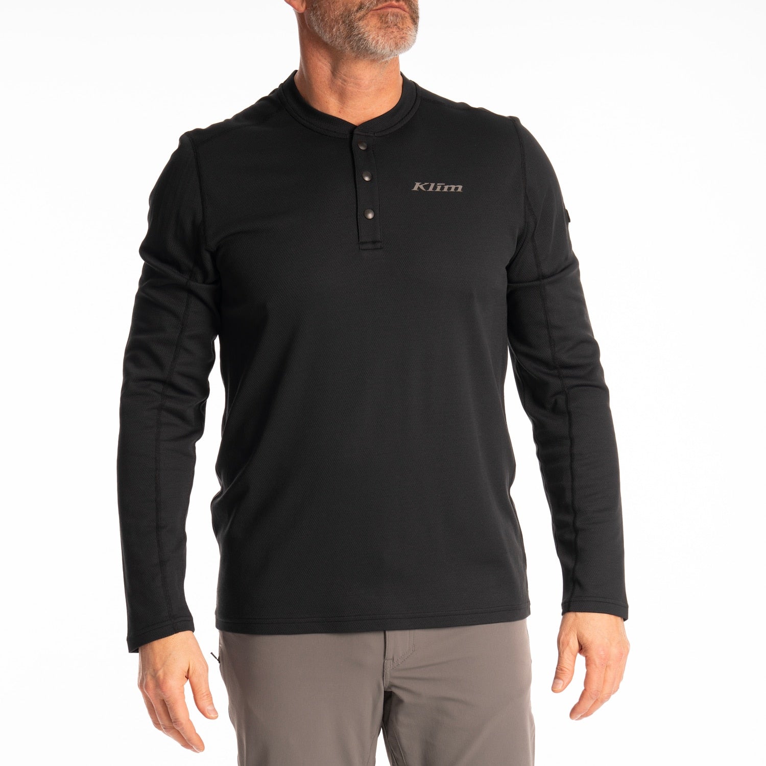 Sidewinder Wool Long Sleeve Shirt - Black