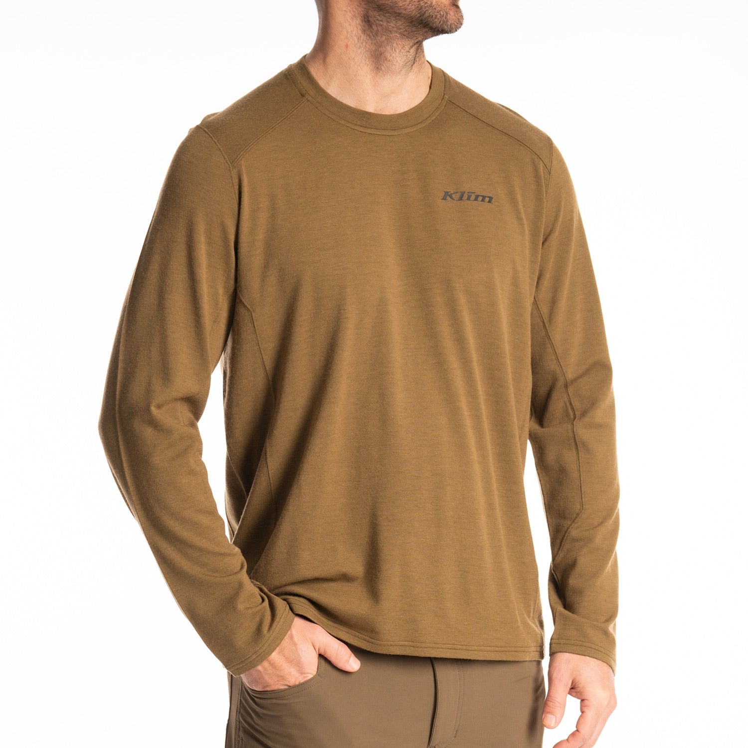 Mesa Falls Wool Long Sleeve Shirt - Dark Olive