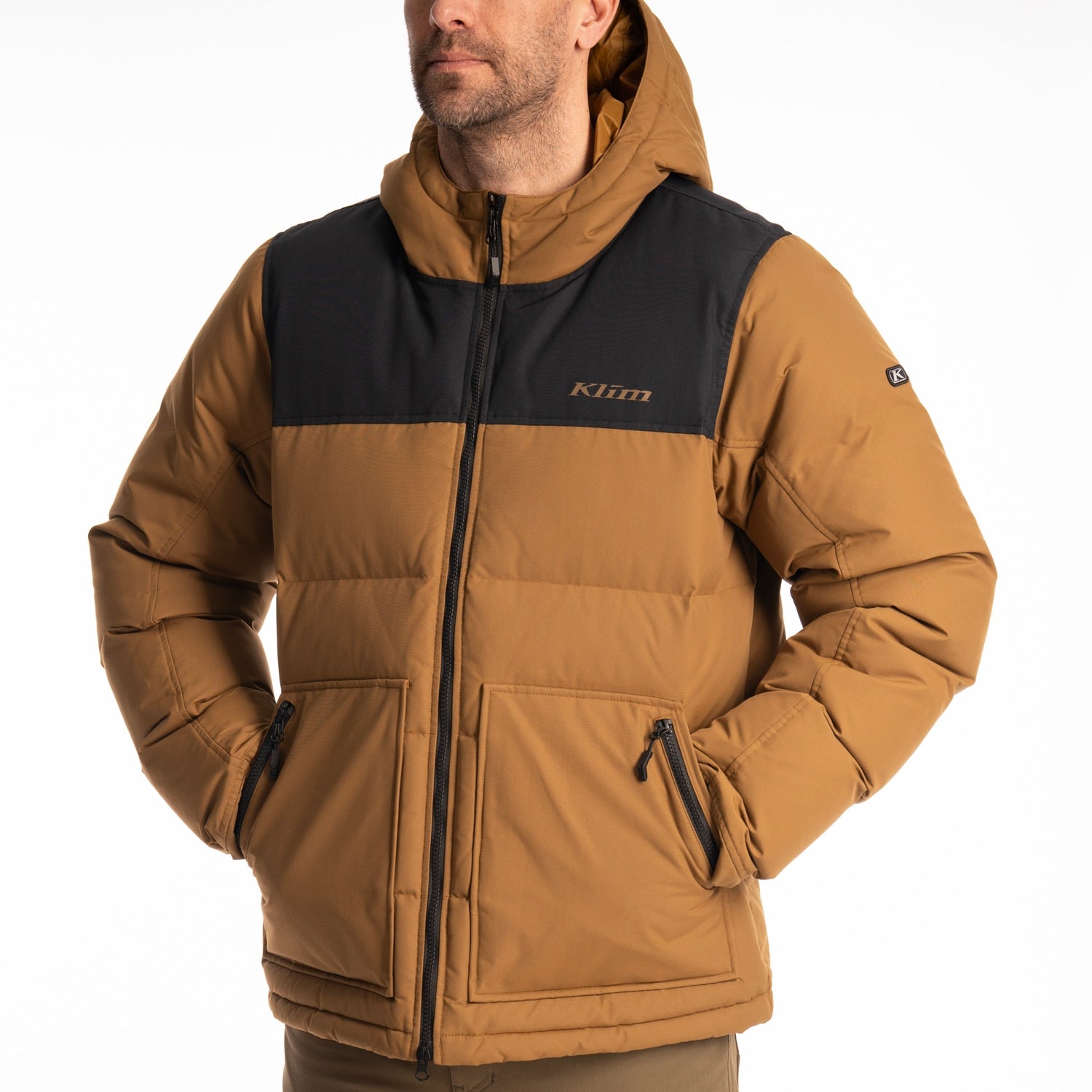 Sawtooth Down Hooded Jacket - Breen - Black